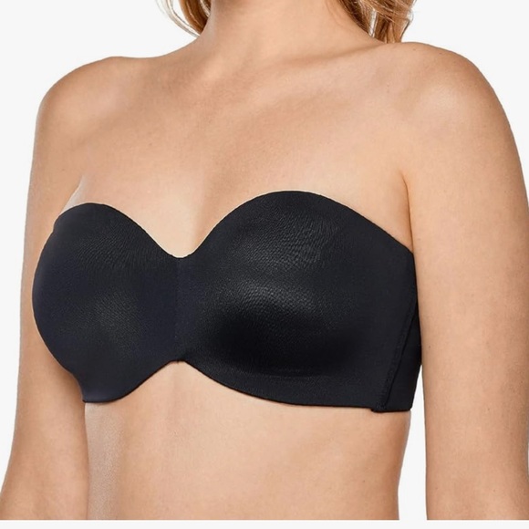 New Delirima Women’s Strapless Bra Black 34D NWT - Picture 1 of 10